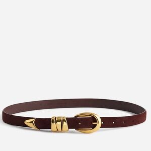 Madewell triple metal keeper belt